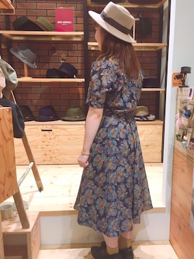 「阪急三番街」｜14+ 阪急三番街店 スタッフさん（レディース・160cm）の夏コーディネート