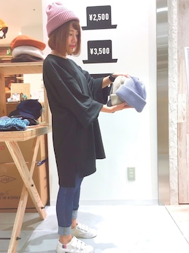 「AS KNOW AS」｜「アイテム（ワンピース/ドレス）」を使った、14+ 阪急三番街店 スタッフさん（レディース・149cm）の秋コーディネート
