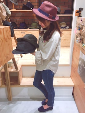 「阪急三番街」｜14+ 阪急三番街店 スタッフさん（レディース・160cm）の秋コーディネート