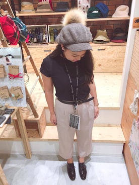 「阪急三番街」｜14+ 阪急三番街店 スタッフさん（レディース・160cm）の秋コーディネート