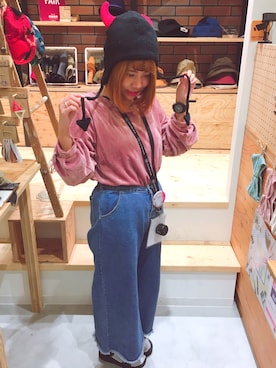 「悪魔」｜14+ 阪急三番街店 スタッフさん（レディース・149cm）の秋コーディネート