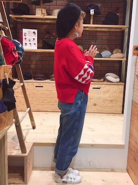 「阪急三番街」｜14+ 阪急三番街店 スタッフさん（レディース・149cm）の秋コーディネート