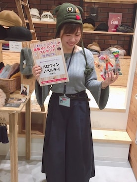 「阪急三番街」｜14+ 阪急三番街店 スタッフさん（レディース・160cm）の秋コーディネート