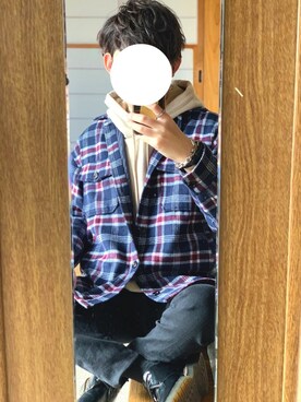 「いいね返し」｜「アイテム（その他アウター）」を使った、kamiさん（メンズ・164cm）の冬コーディネート