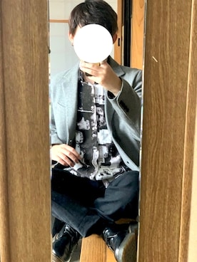 「いいね返し」｜「アイテム（チェスターコート）」を使った、kamiさん（メンズ・164cm）の冬コーディネート