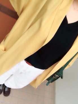 「HARUTA」｜「アイテム（その他アウター）」を使った、mihoさん（レディース・160cm）の秋コーディネート