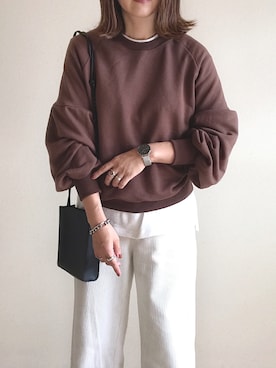 「NOWiSTYLE（ナウアイスタイル）のアイテム」を使った、muさん（レディース・164cm）の秋コーディネート