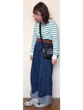 「アイテム（アクセサリー、レッド系）」を使った、Komugiさん（レディース・150cm）の冬コーディネート