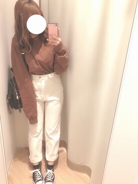 「Edit Sheen（エディットシーン）のポケットデザインリュック（バックパック/リュック）」を使った、Komugiさん（レディース・153cm）の夏コーディネート