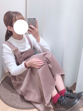 「w closet」｜「アイテム（その他）」を使った、Komugiさん（レディース・152cm）の秋コーディネート