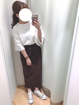 「サーマルスカート」｜Komugiさん（レディース・152cm）の夏コーディネート
