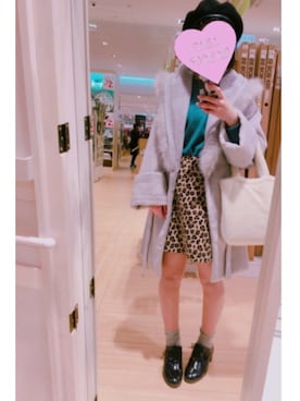 「スナイデル」｜「アイテム（その他アウター）」を使った、のっぴさん（レディース・157cm）の冬コーディネート