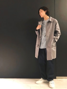 「GALLEGO DESPORTES」｜「アイテム（その他アウター）」を使った、井上翔太郎さん（メンズ・174cm）の春コーディネート