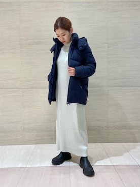 「DESCENTE ALLTERRAIN（デサント　オルテライン）のアイテム（ジャケット/アウター）」を使った、谷口　佳奈さん（レディース・153cm）の秋コーディネート