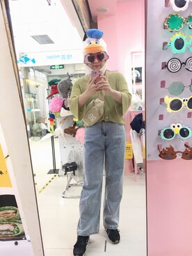 「MLB（メジャーリーグベースボール）のアイテム（ショルダーバッグ）」を使った、lady  joanさん（レディース・167cm）の秋コーディネート