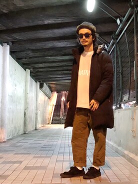 「DAWNのアイテム」を使った、AKIRAKUBOTAさん（メンズ・171cm）の秋コーディネート