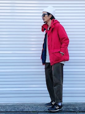 「DAWNのアイテム」を使った、AKIRAKUBOTAさん（メンズ・171cm）の冬コーディネート