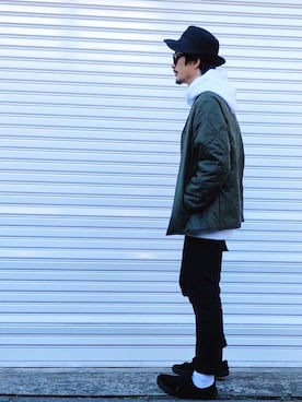 「DAWNのアイテム」を使った、AKIRAKUBOTAさん（メンズ・171cm）の冬コーディネート