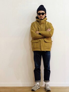 「Levi's（リーバイス）の【LEVI'S】501 ボタンフライ オリジナルフィットストレート（デニムパンツ）」を使った、AKIRAKUBOTAさん（メンズ・171cm）の冬コーディネート