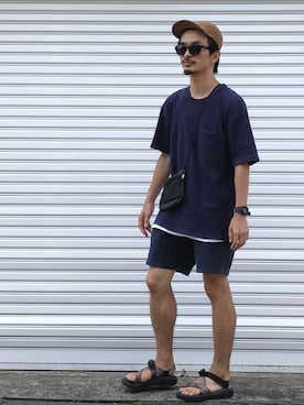 AKIRAKUBOTAさんの「◇GRAMICCI / グラミチ PACKABLE SHELL SHORTS」を使ったコーディネート