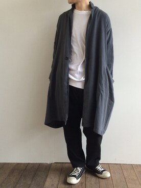 「BASISBROEK（バシスブルック）のアイテム（その他アウター）」を使った、ko-taさん（メンズ・168cm）の春コーディネート