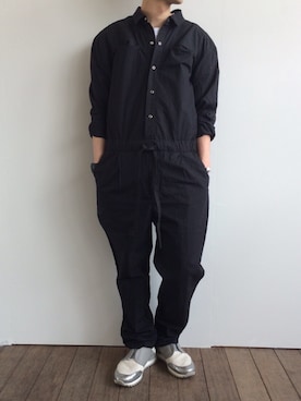 「BASISBROEK（バシスブルック）のアイテム（つなぎ/オールインワン）」を使った、ko-taさん（メンズ・168cm）の春コーディネート