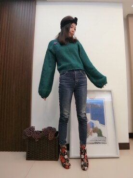 Elsaさん（レディース・161cm）の冬コーディネート