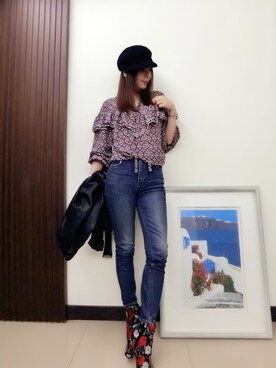 Elsaさん（レディース・161cm）の冬コーディネート