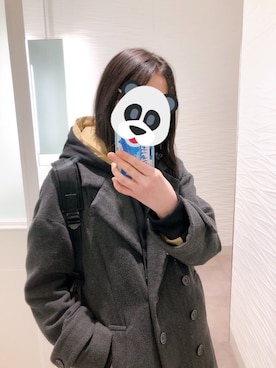 「PAGEBOY（ページボーイ）のアイテム（チェスターコート）」を使った、わかめごはん（道民）さん（レディース・153cm）の冬コーディネート