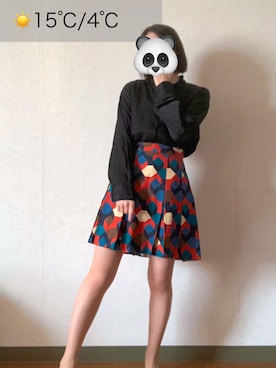 「MARC JACOBS（マークジェイコブス）のアイテム（スカート）」を使った、わかめごはん（道民）さん（レディース・153cm）の春コーディネート