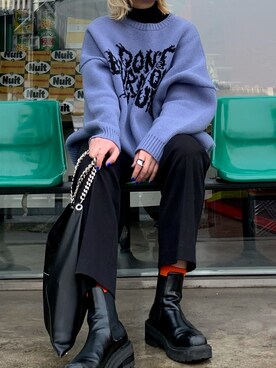 「STYLENANDA（スタイルナンダ）のアイテム（アクセサリー）」を使った、YUKIさん（レディース・159cm）の冬コーディネート