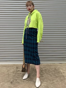 「M.Y.O.B（エム.ワイ.オー.ビー）のアイテム（トップス）」を使った、YUKIさん（レディース・159cm）の夏コーディネート