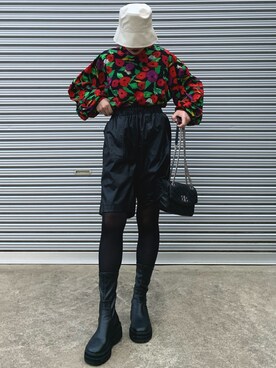 「ラブアンドピース2020」｜「アイテム（帽子）」を使った、YUKIさん（レディース・159cm）の秋コーディネート