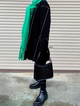 「STYLENANDA（スタイルナンダ）のアイテム（ワンピース）」を使った、YUKIさん（レディース・159cm）の冬コーディネート