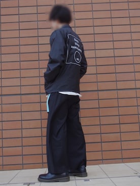 「HARE」｜「アイテム（ナイロンジャケット）」を使った、るーざさん（メンズ・170cm）の秋コーディネート