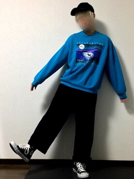 「H&M（エイチ・アンド・エム）のアイテム（帽子）」を使った、るーざさん（メンズ・170cm）の秋コーディネート
