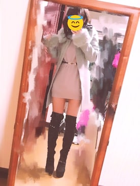 「LIPSERVICE（リップサービス）のアイテム（その他アウター）」を使った、安梨加(aryunyan)さん（レディース・161cm）の秋コーディネート