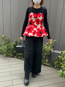 「note et silence （ノートエシロンス）のアイテム（パンツ）」を使った、ありささん（レディース・158cm）の春コーディネート