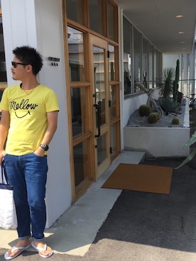 「IPANEMA（イパネマ）のアイテム」を使った、龍也さん（メンズ・170cm）の夏コーディネート