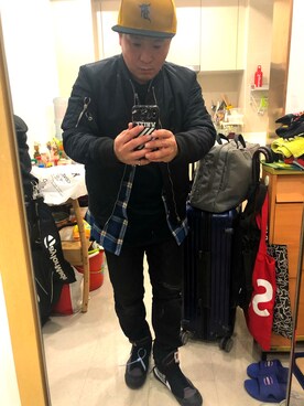 「rag & bone（ラグアンドボーン）のアイテム（MA-1）」を使った、go GT 0206さん（メンズ・166cm）の冬コーディネート