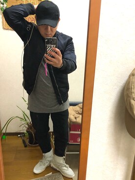 「rag & bone（ラグアンドボーン）のアイテム（MA-1）」を使った、go GT 0206さん（メンズ・166cm）の春コーディネート