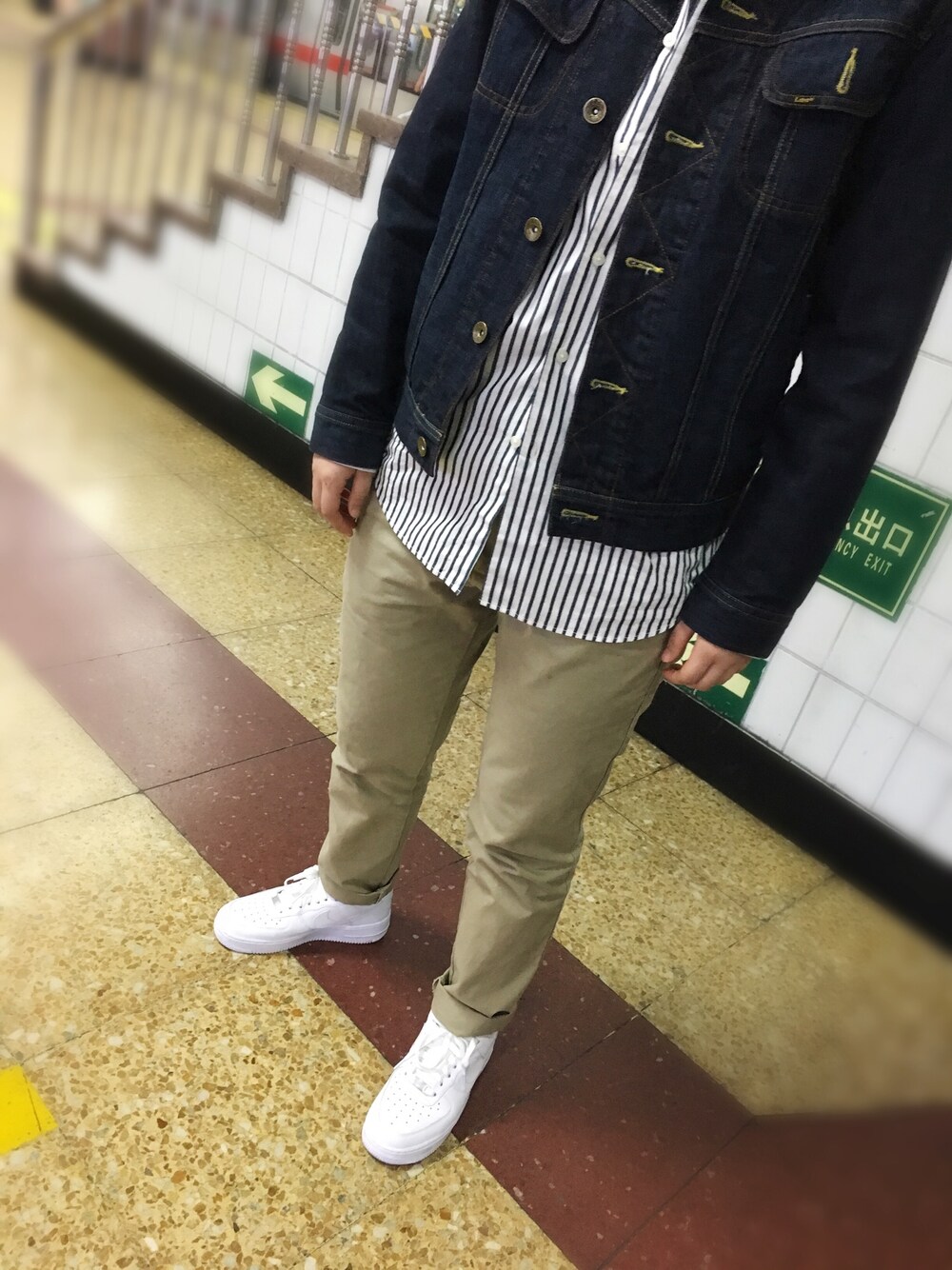 「subwaylook」｜「Levi'sのアイテム（デニムジャケット、ブルー系）」を使った、Daniel-曲さん（レディース・172cm）の春コーディネートの1枚目の写真