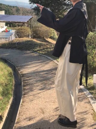 KAKUSODEリバーシブルフードブルゾン(HARE)を使った人気ファッション 