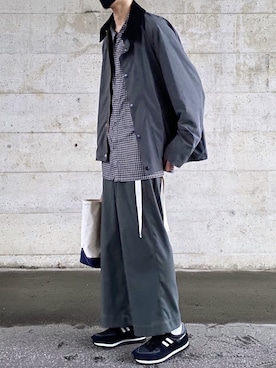 「Steven Alan（スティーブンアラン）のアイテム（ナイロンジャケット）」を使った、ゆうくんさん（メンズ・175cm）の秋コーディネート