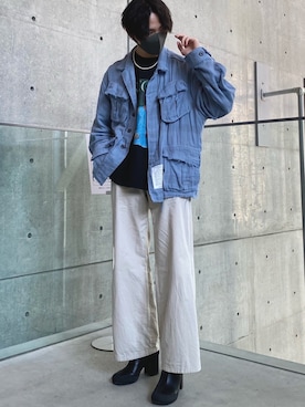 「RANDOM IDENTITIES（ランダムアイデンティティーズ）のアイテム（シューズ）」を使った、ゆうくんさん（メンズ・175cm）の春コーディネート