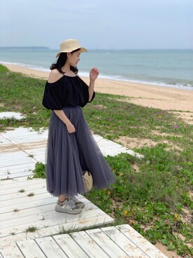 D77さん（レディース・160cm）の春コーディネート