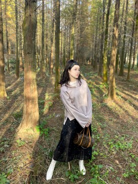 D77さん（レディース・160cm）の冬コーディネート