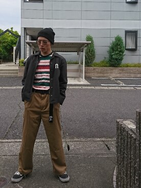 「MISBHV（ミスビヘイブ）のアイテム（ジャケット/アウター）」を使った、yuuuutoさん（メンズ・168cm）の春コーディネート