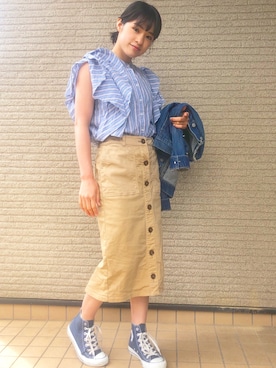 木村雪乃（157㎝）さんのコーディネート