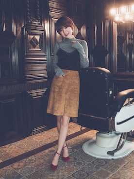 「red」｜「アイテム（パンプス）」を使った、Gracegift-JPさん（レディース・165cm）の冬コーディネート